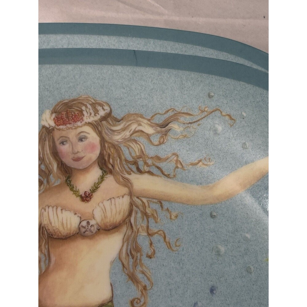 Vintage Certified International Kate Mcrostie Melamine Mermaid Set 13 Pcs. - Picture 12 of 16